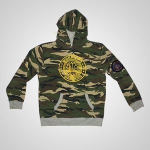 Golden State Warriors NBA Camo/Grey Hoodie